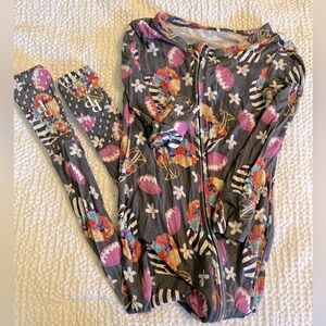 Posh peanut convertible one piece pajamas